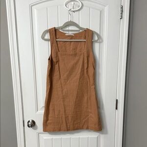 Abercrombie & Fitch - Cotton/Linen Blend Brown Shift Dress - Size Medium